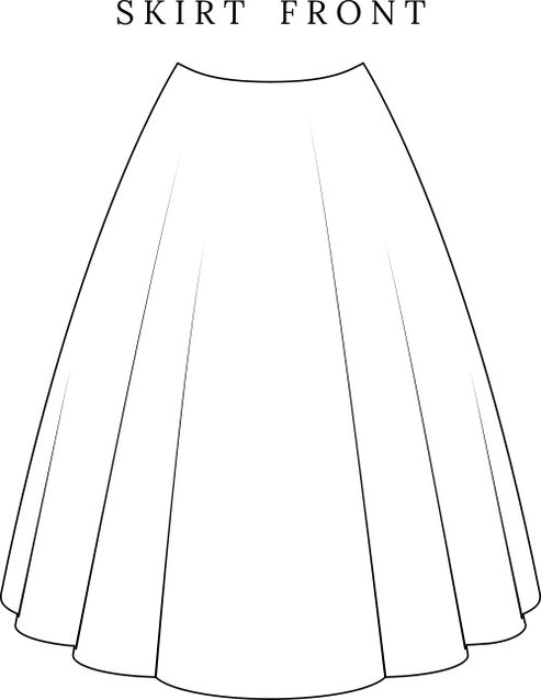 Free Full Skirt Sewing Pattern – DIYPrintables