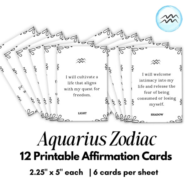 Zodiac Affirmation Cars Bundle - All 12 Signs - Image 12