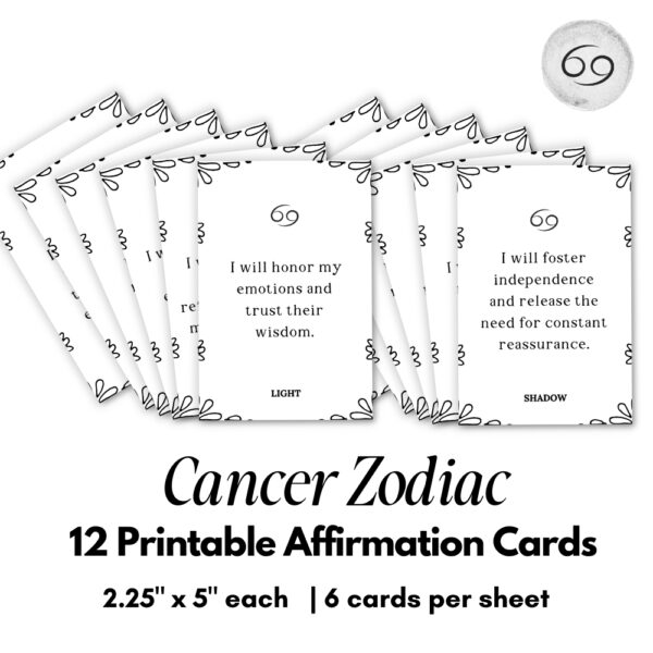 Zodiac Affirmation Cars Bundle - All 12 Signs - Image 5