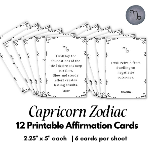 Zodiac Affirmation Cars Bundle - All 12 Signs - Image 11