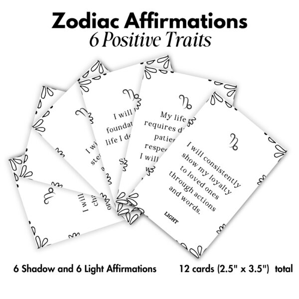 Printable Affirmation Cards for Capricorn Zodiac Sign - Image 4