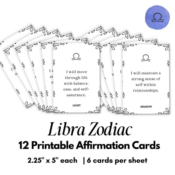 Zodiac Affirmation Cars Bundle - All 12 Signs - Image 8
