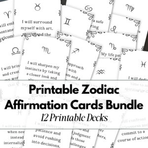 Zodiac Affirmation Cars Bundle - All 12 Signs