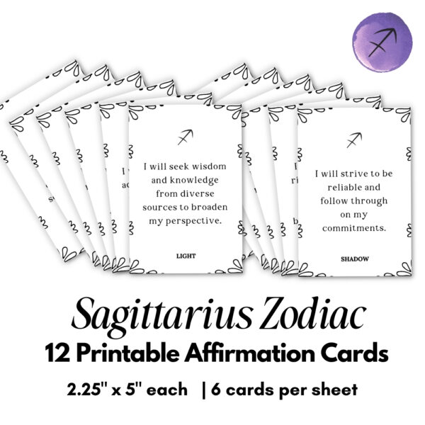 Zodiac Affirmation Cars Bundle - All 12 Signs - Image 10