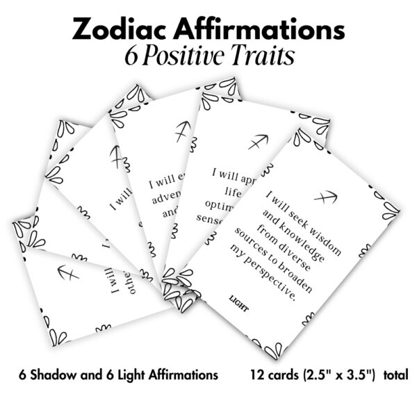 Printable Affirmation Cards for Sagittarius Zodiac Sign - Image 4