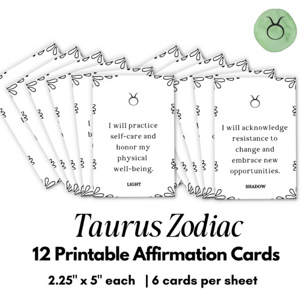 Zodiac Affirmation Cars Bundle - All 12 Signs - Image 3