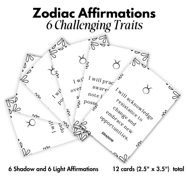Printable Affirmation Cards for Taurus Zodiac Sign - Image 4