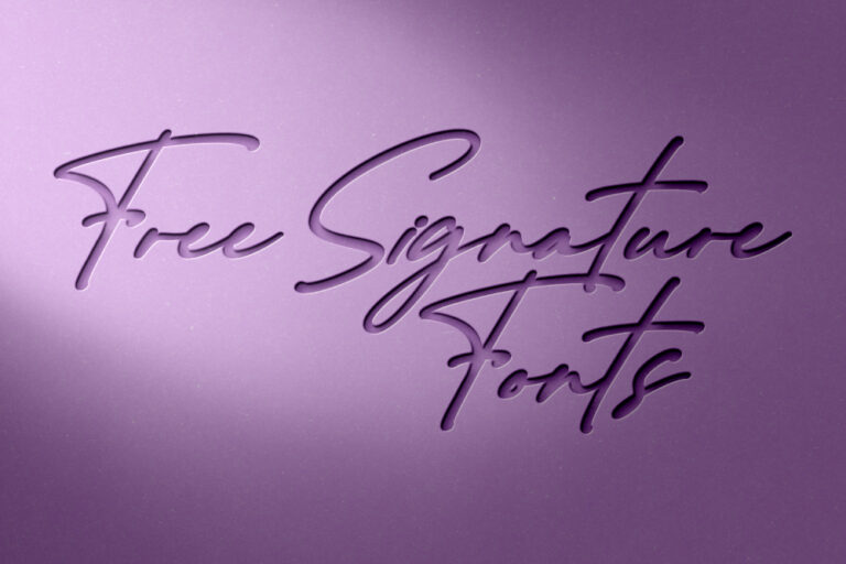 20 Best Free Signature Fonts (With Commercial License)