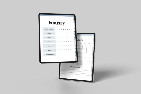 Free 2026 Hyperlinked Weekly Digital Planner for Goodnotes